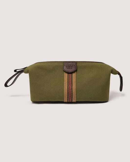 Icon Webbing Washbag in Sporting Green