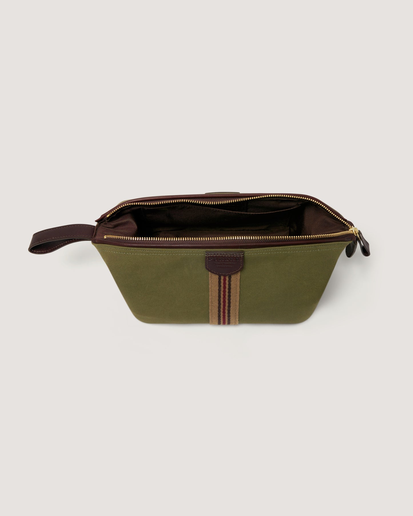 Icon Webbing Washbag in Sporting Green