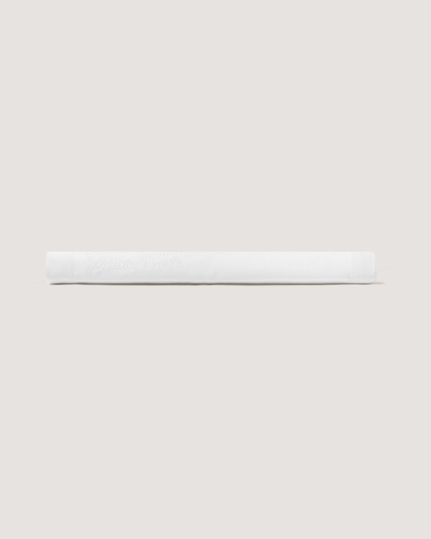 Rose and Scroll Dinner Napkin in White