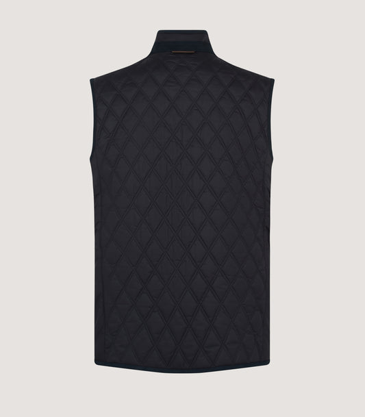 Men's Moorland Light Quilt Gilet in Midnight