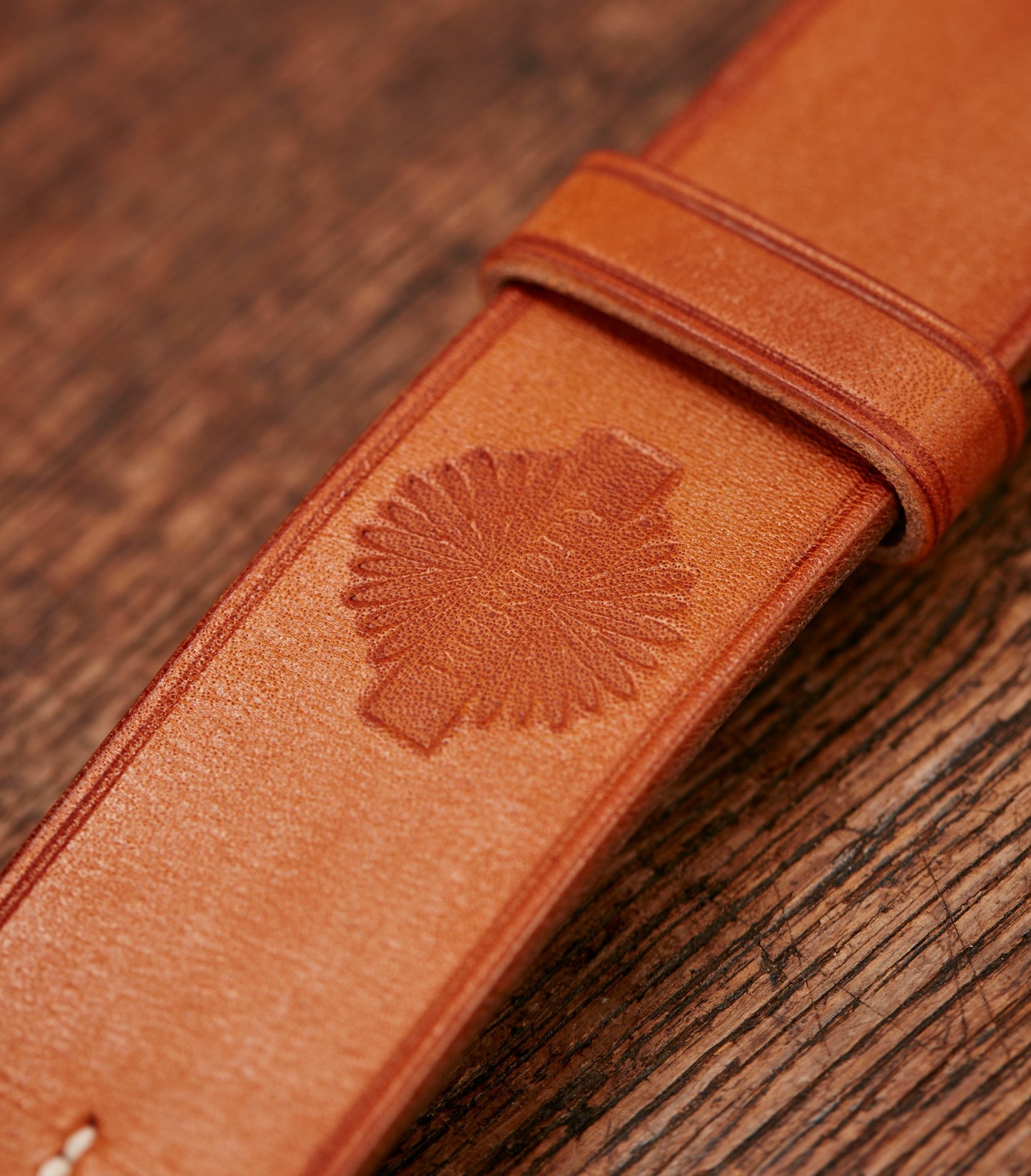 Men's Oak Bark Tanned Leather Belt