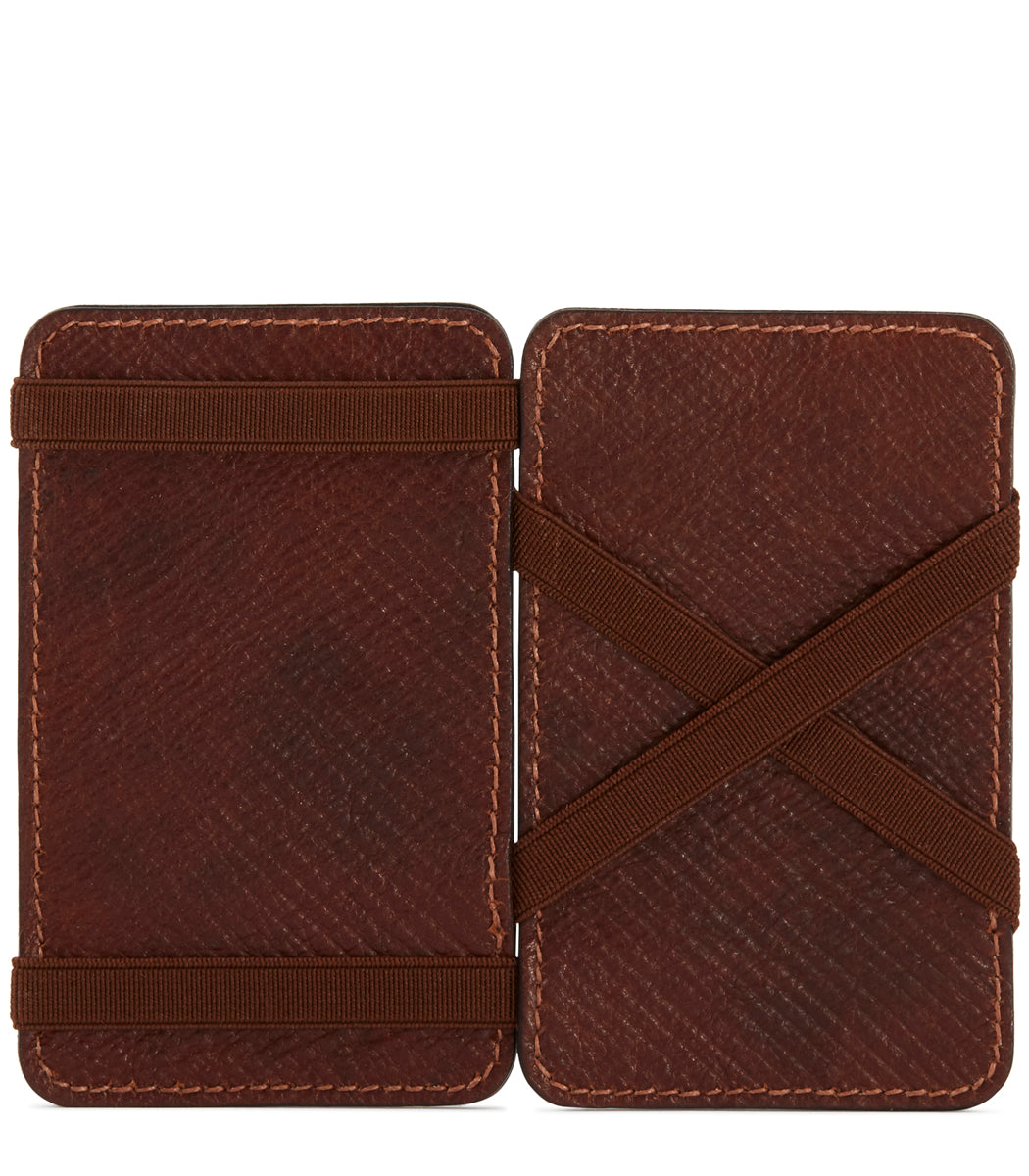 Russia Leather Magic Wallet In Brown