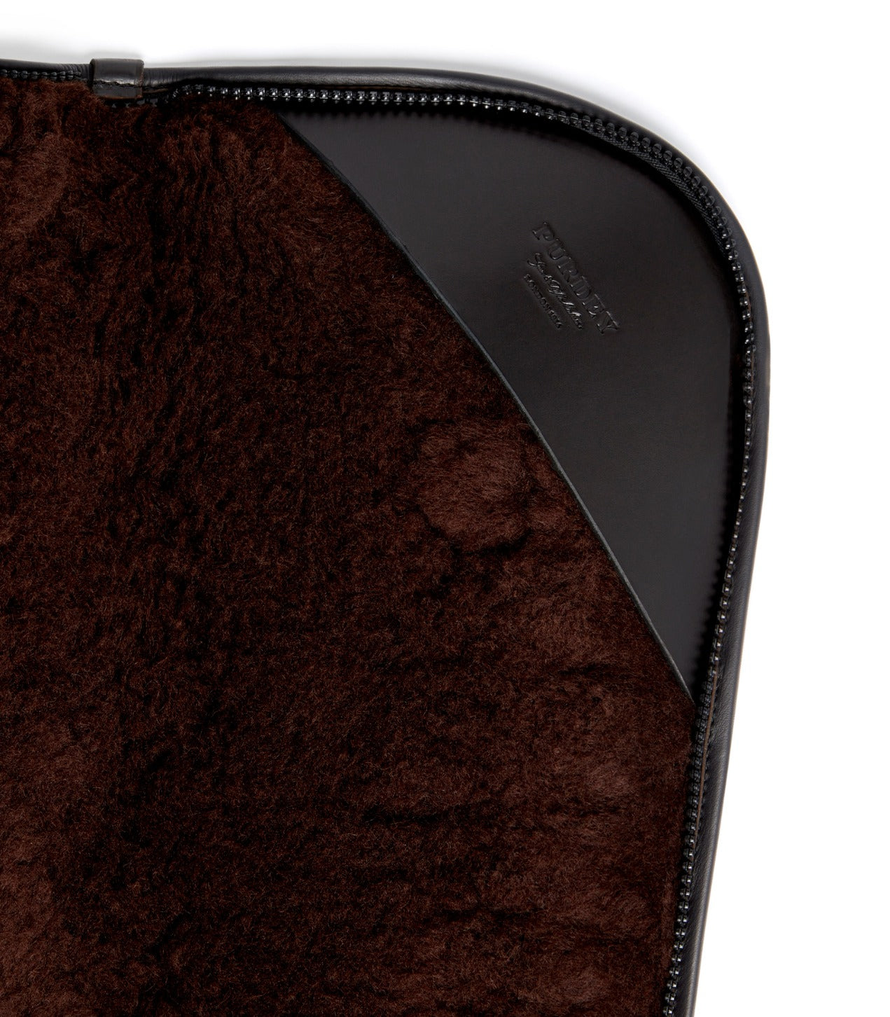 Bridle Leather Slip - Sheepskin Lined In Dark Brown