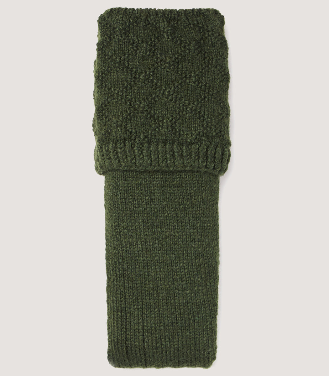 Caythorpe Handknitted Sock In Bottle Green