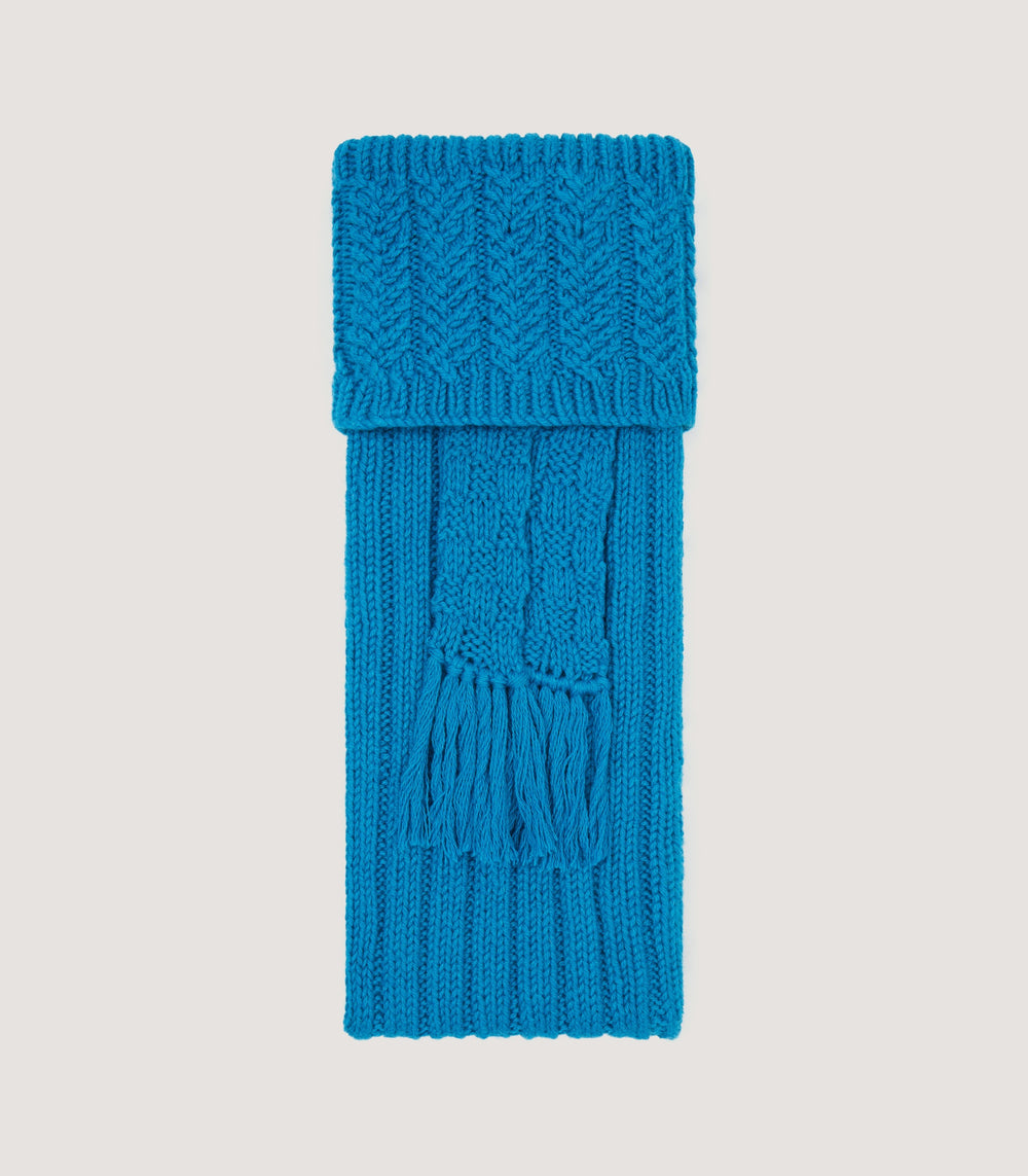 Porthcurno Cashmere Mix Field Sock In Teal