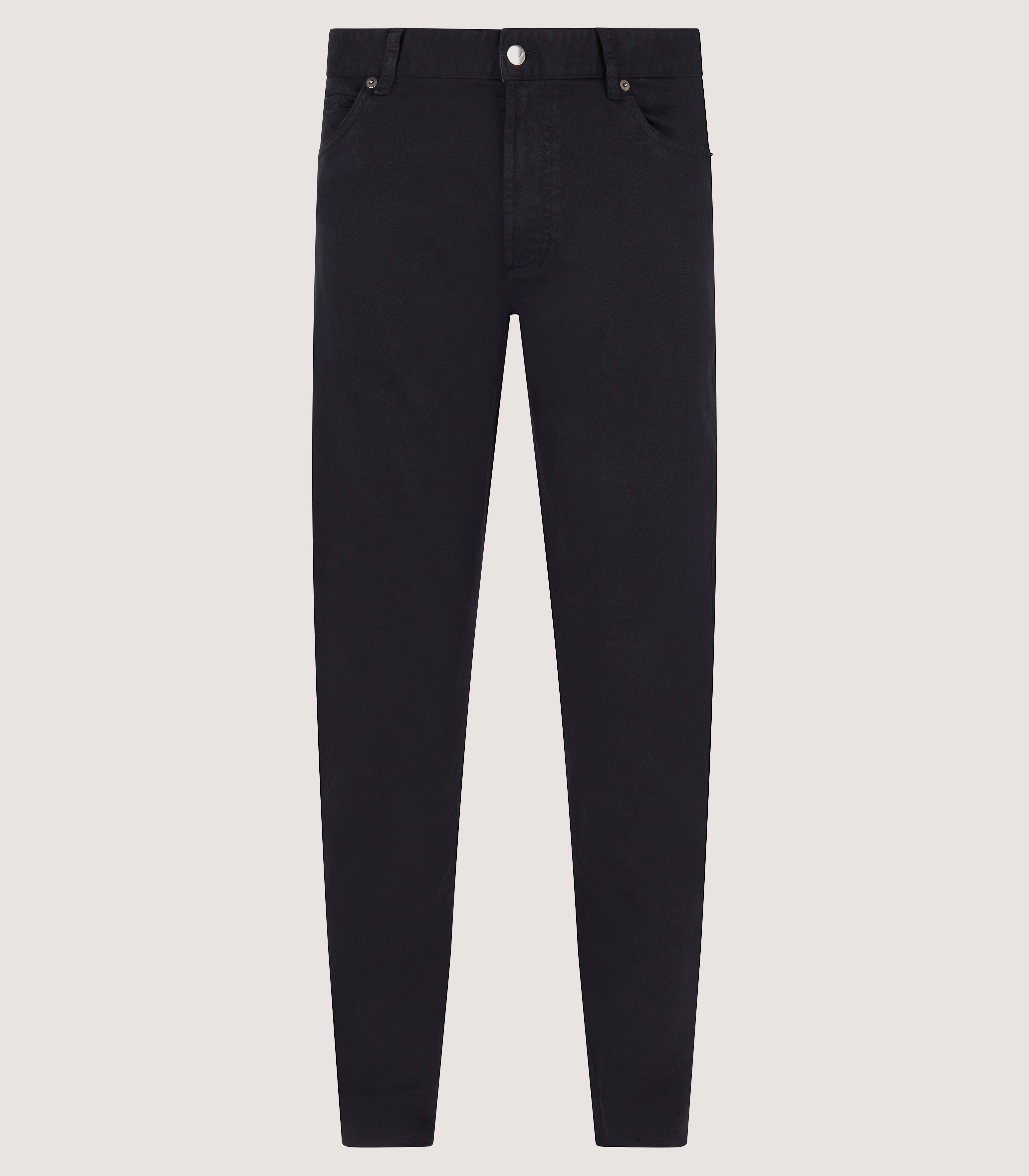 Men's Heavy Cotton Trousers In Navy – Purdey