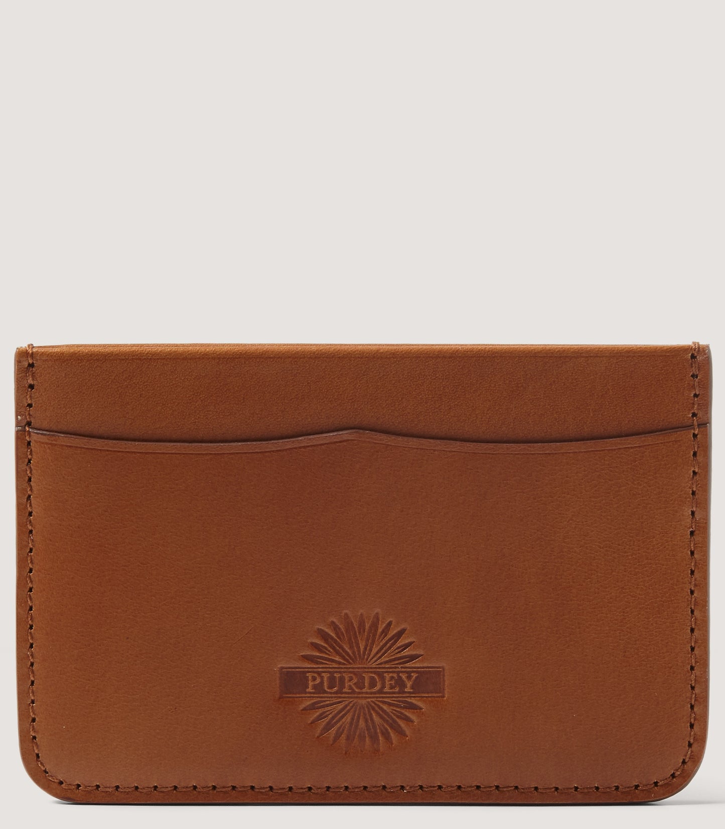 Leather Credit Card Holder In London Tan
