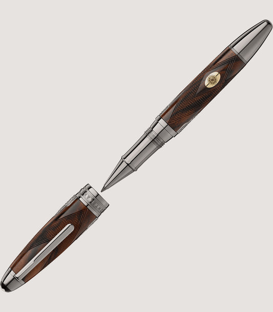 Montblanc X Purdey - Meisterstuck Great Masters Rollerball Pen In Natural