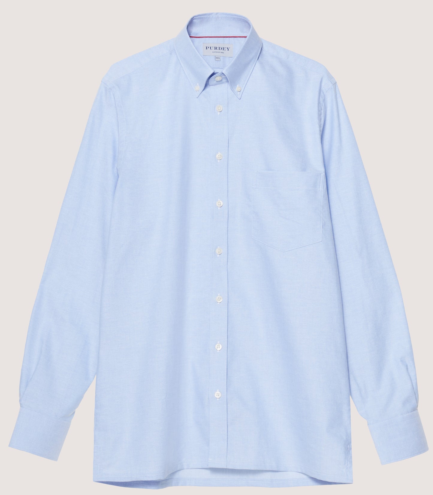 Mens Oxford Shirt In Pale Blue