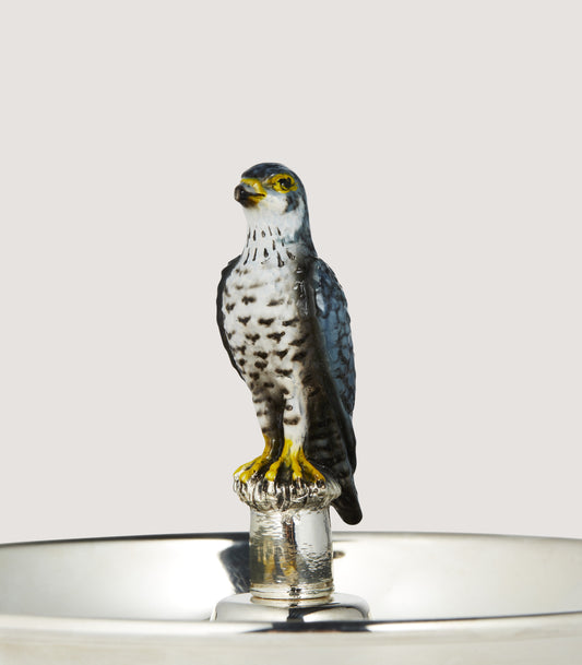 Silver Ashtray With Peregrine - Small In Silver