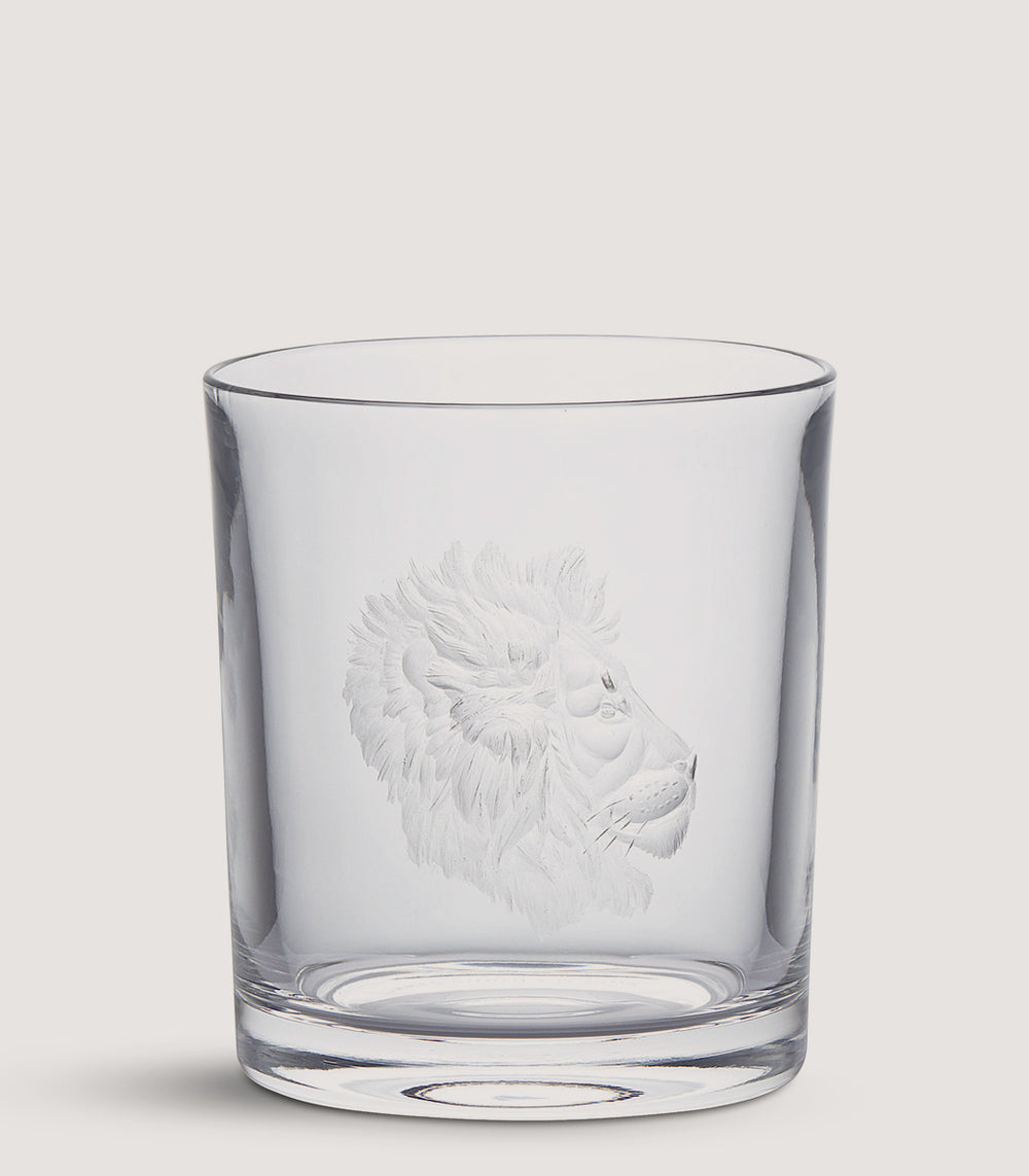 Big Five Crystal Tumbler - Lion