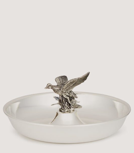 Flying Duck Silver Ashtray In Silver