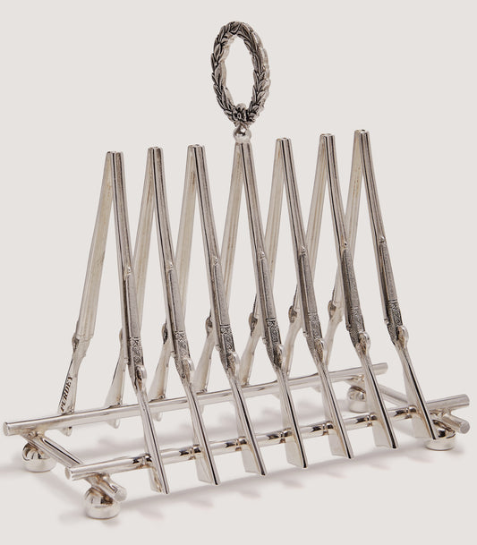 Silver Toast Rack In Silver