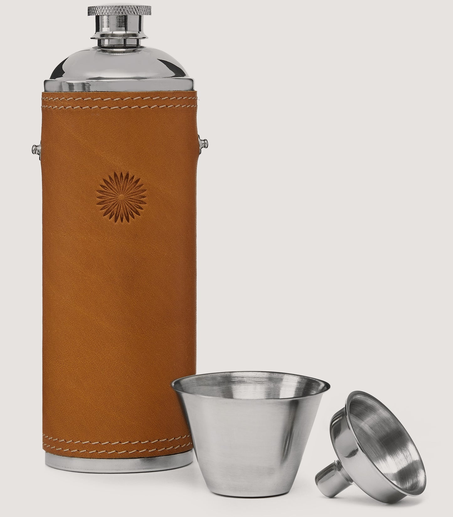 Hunter Flask And Cupset In London Tan